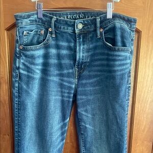 American Eagle Outfitters Blue Slim Straight Jeans